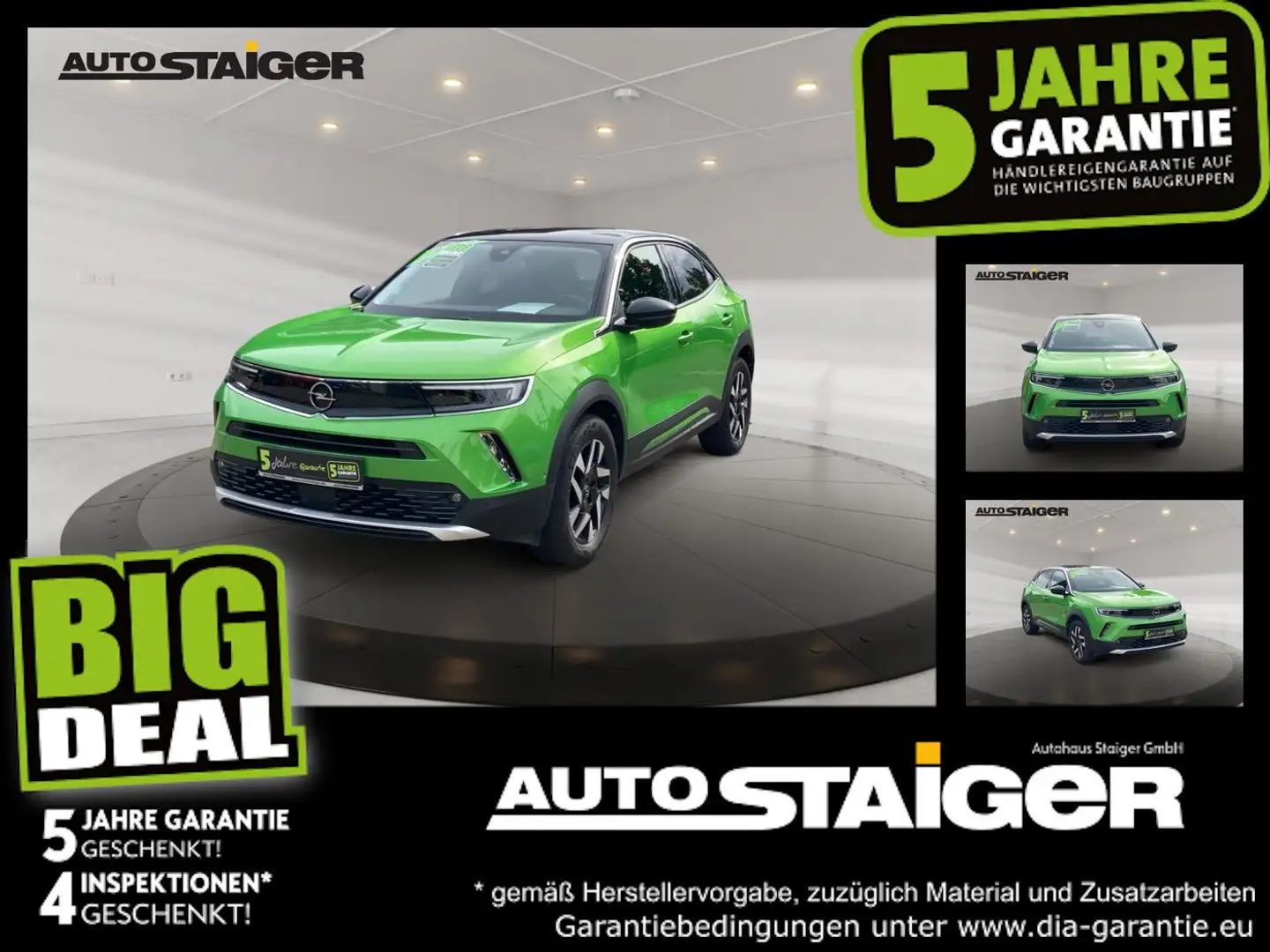 Opel Mokka 1.2 Turbo Elegance LED+SHZ+Fernlichtass. Grün - 1