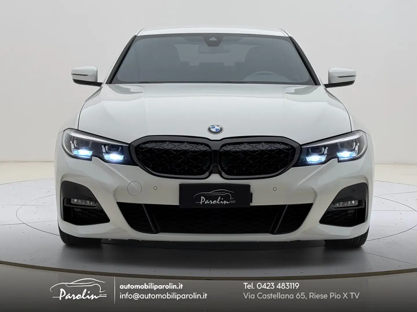 BMW 318 d Berlina 48V Msport auto LED-CarPlay-Telecamera Blanco - 2