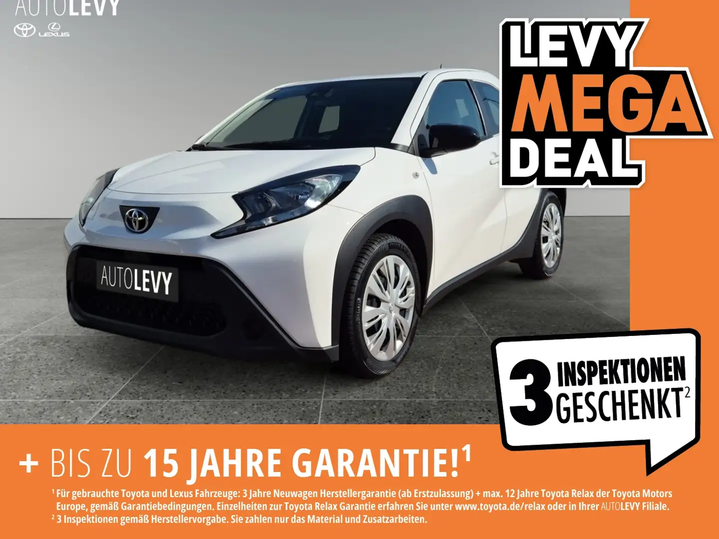 Toyota Aygo X 1.0-l-VVT-i 5-Türer Play *Allwetter*RFK* Weiß - 1