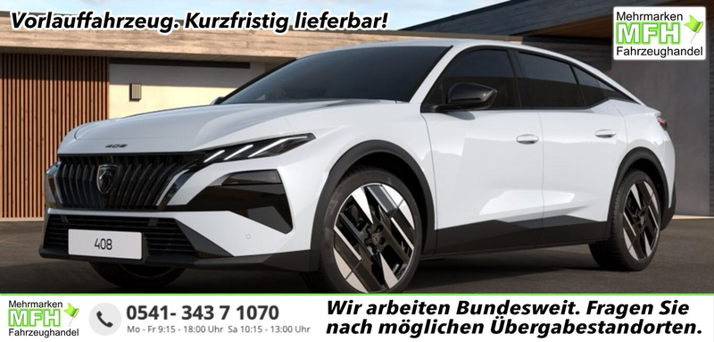 Peugeot 408 Allure Hybrid 360° Nav CarP 2xPDC LED SHZ 107 k...