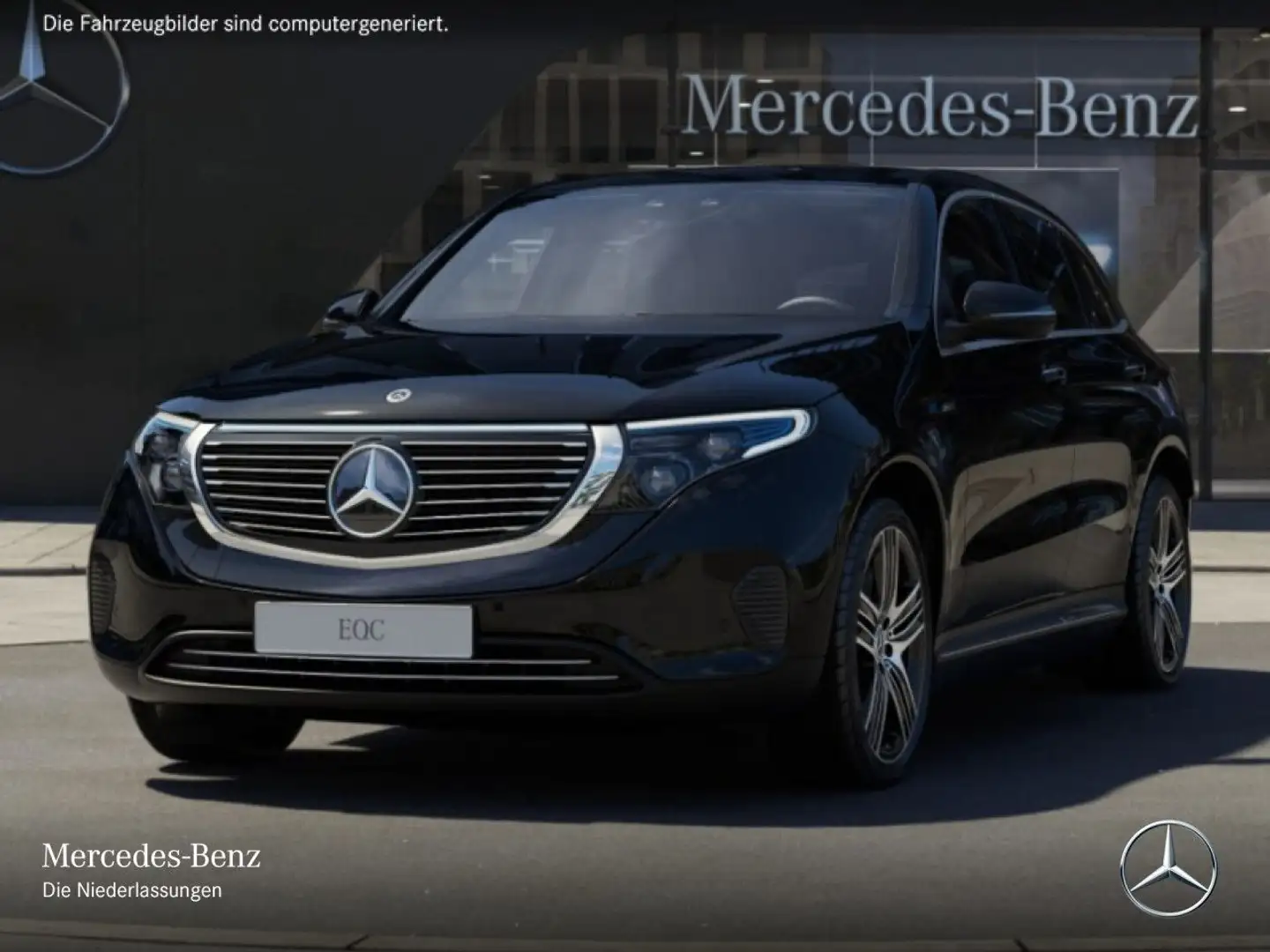 Mercedes-Benz EQC 400 4M AHK+MULTIBEAM+FAHRASS+KAMERA+KEYLESS Schwarz - 2