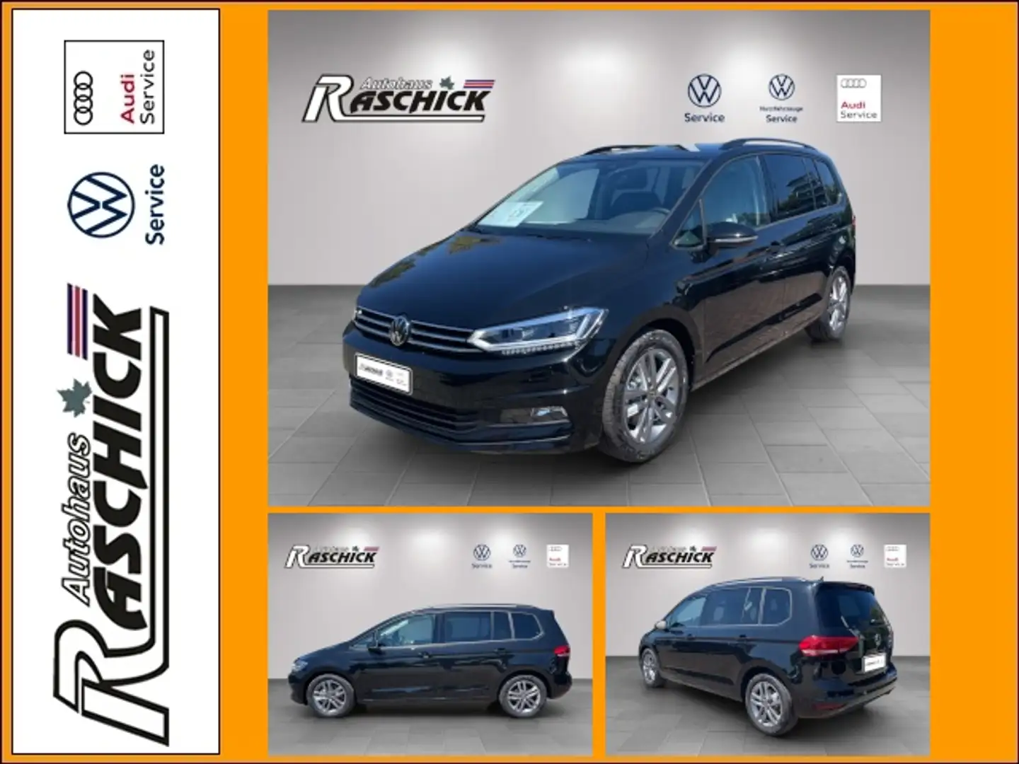 Volkswagen Touran Comfortline 1.5 TSI DSG Navi LED Kamera Klima Zwart - 1