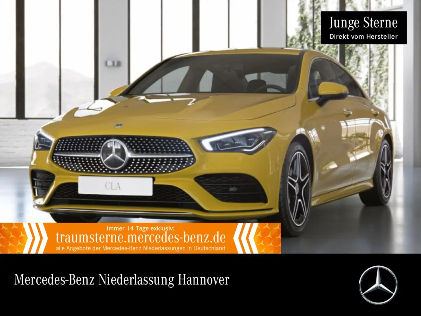 Mercedes-Benz CLA 250 e AMG+360°+MULTIBEAM+HUD+SITZKLIMA+8G Gelb - 1