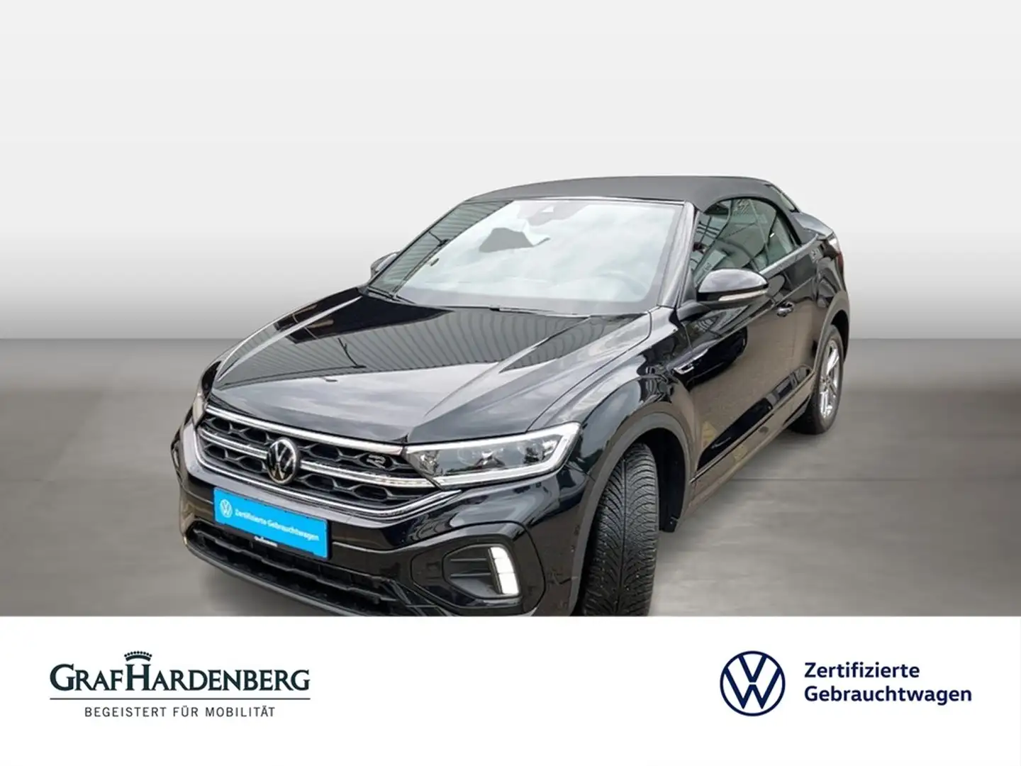 Volkswagen T-Roc Cabrio R-Line 1.5 TSI DSG Navi AHK LED Schwarz - 1