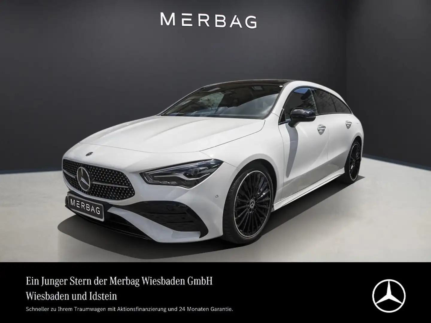 Mercedes-Benz CLA 200 SB AMG-LINE ADVANCED PLUS PANORAMA NIGHT Weiß - 1