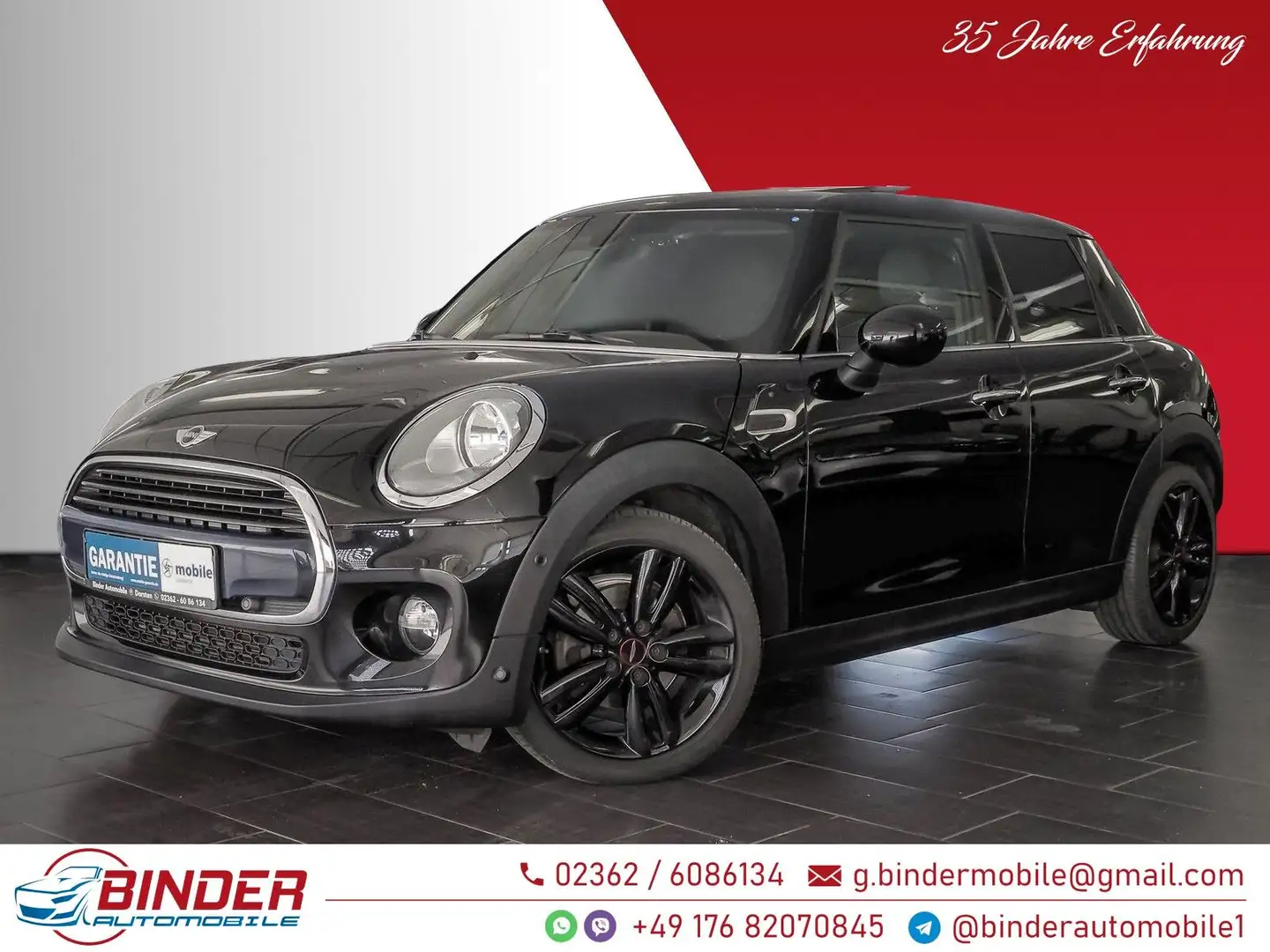 MINI Cooper Mini*5 TÜRIG*VOLLE GARANTIE*TOP ZUSTAND* Schwarz - 1