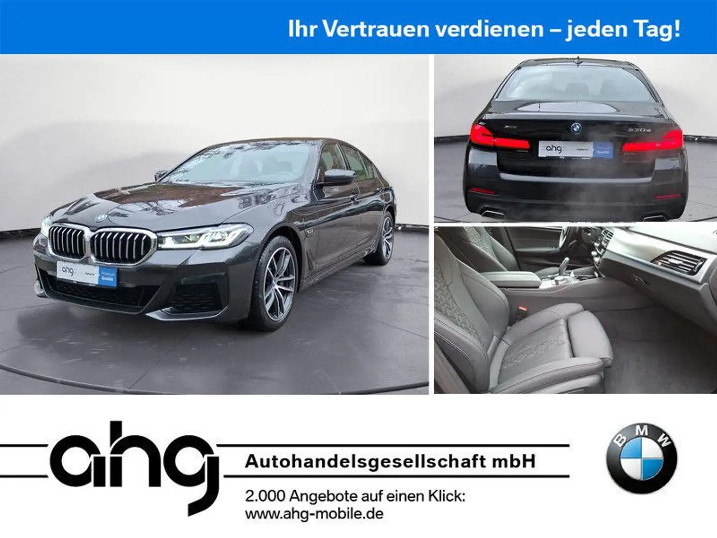 BMW 530 e xDrive Navi Bluetooth PDC Klima Grau - 1