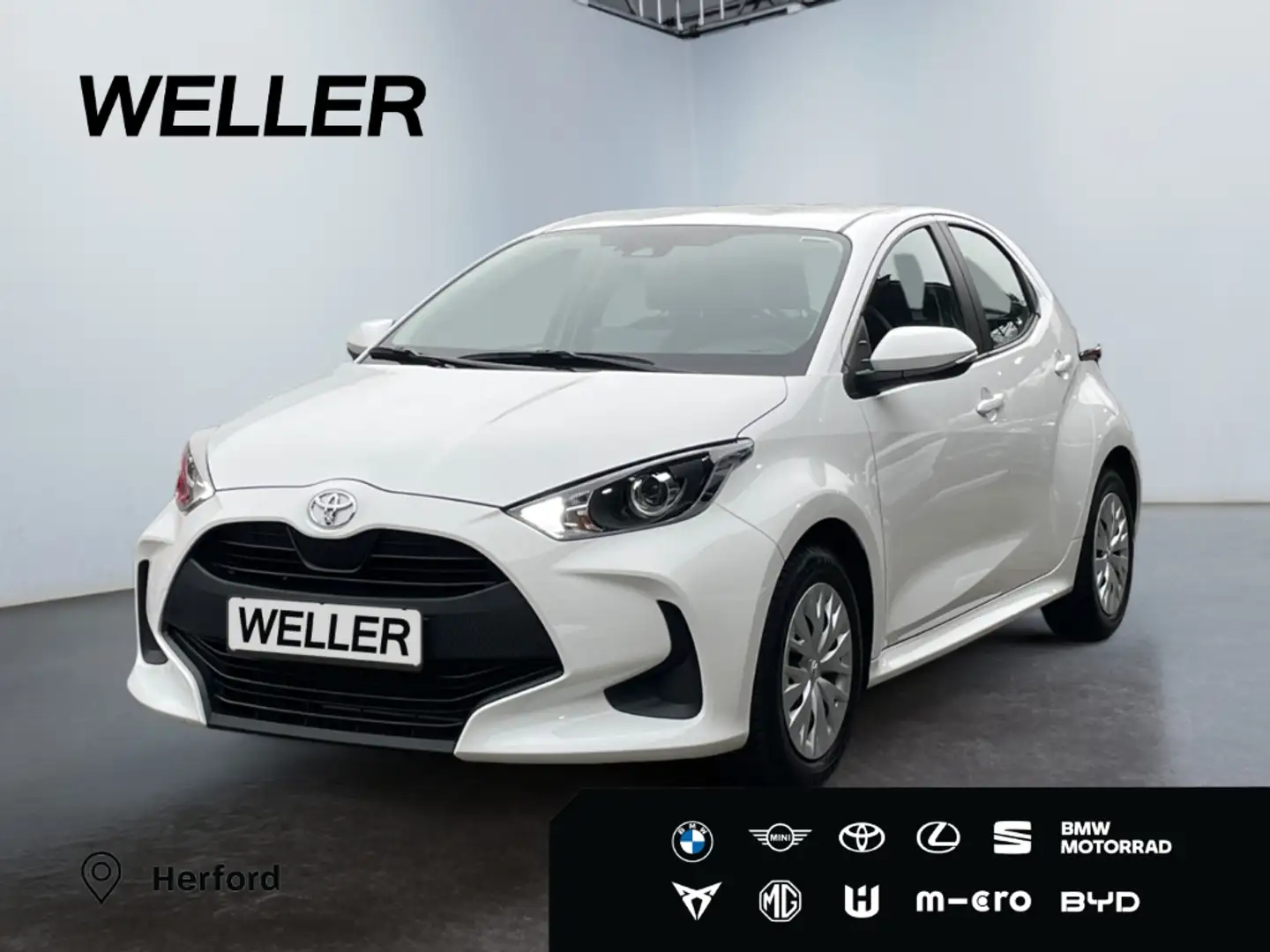 Toyota Yaris 1.0 Comfort *ACC*CAM*CarPlay*Spurhalteass* Weiß - 1