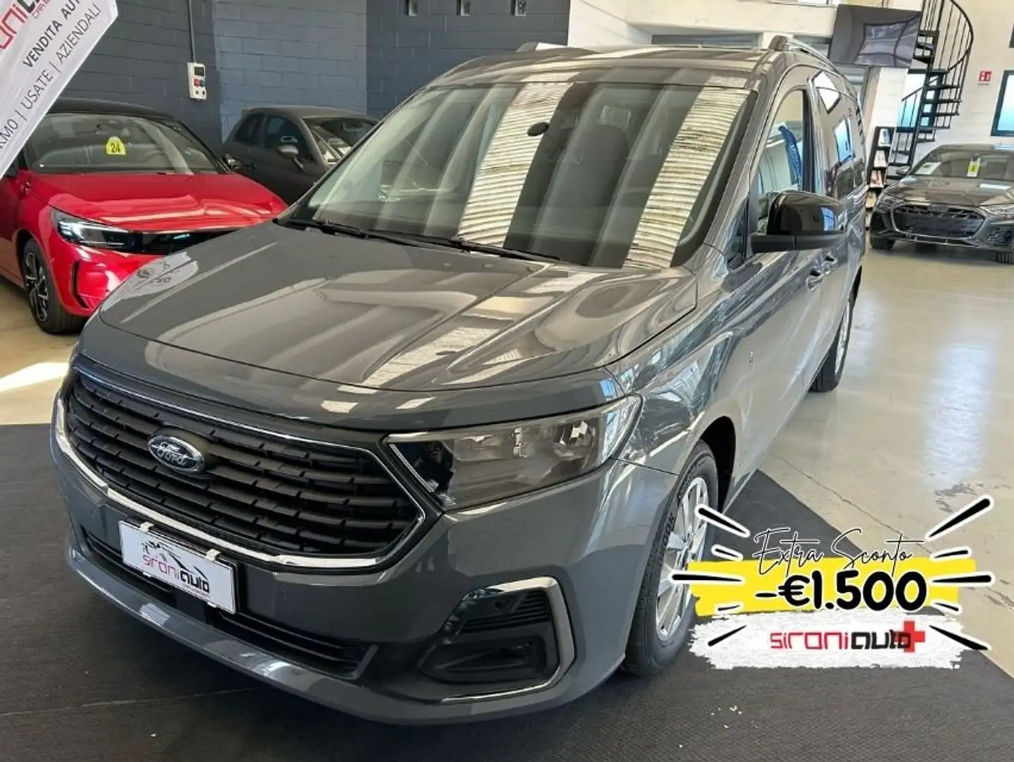 Ford Tourneo Connect 2.0 EcoBlue 122 CV Powershift Titanium - PROMO SI Šedá - 1
