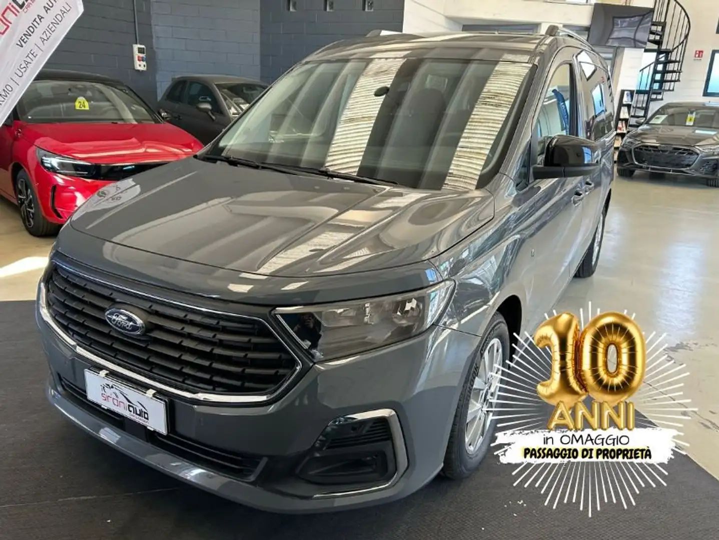 Ford Tourneo Connect 2.0 EcoBlue 122 CV Powershift Titanium - PROMO 10 Gris - 1