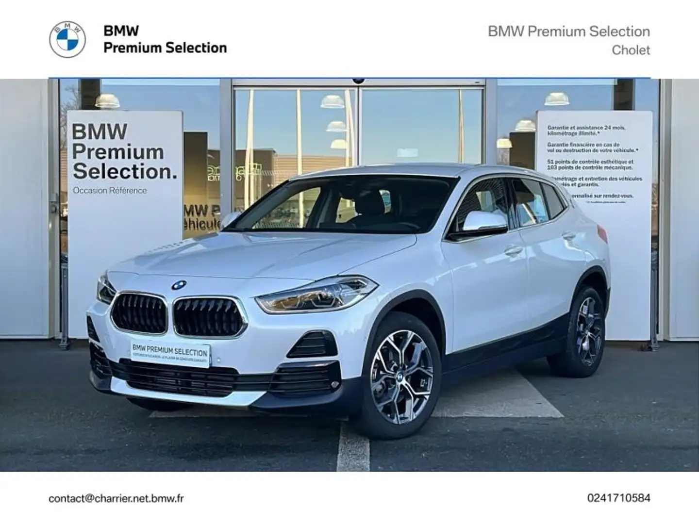 BMW X2 sDrive18iA 136ch Lounge DKG7 Blanc - 1