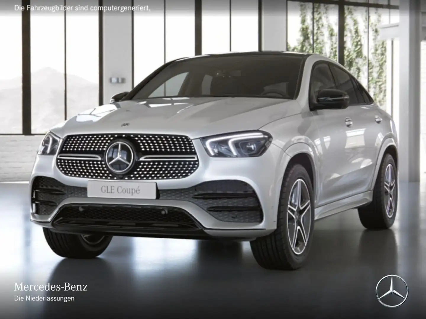 Mercedes-Benz GLE 400 d Coupé 4M AMG+NIGHT+PANO+360+MULTIBEAM Weiß - 2