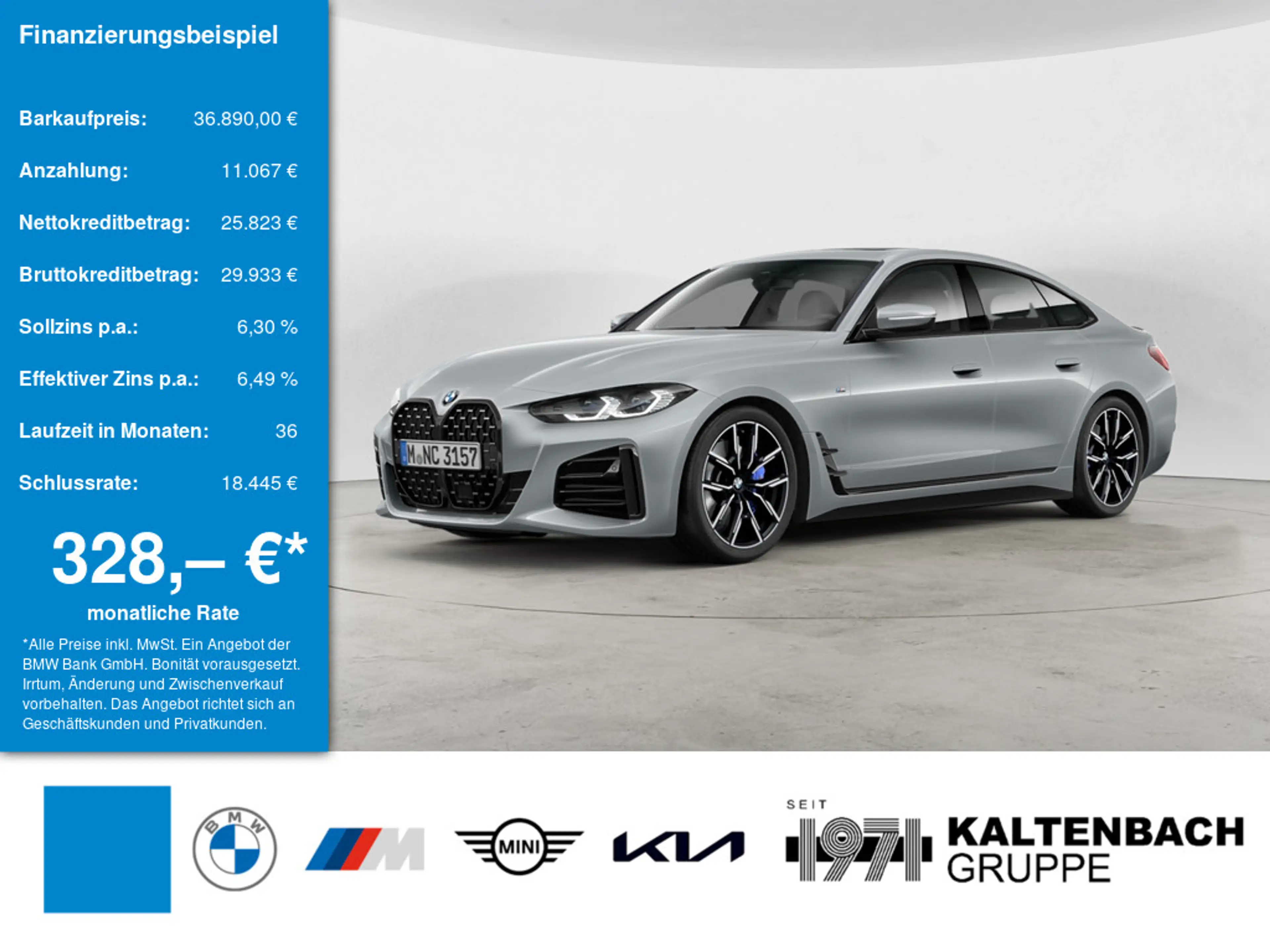 BMW 430 Gran Coupe M-Sport Pro AHK HUD LASER LED