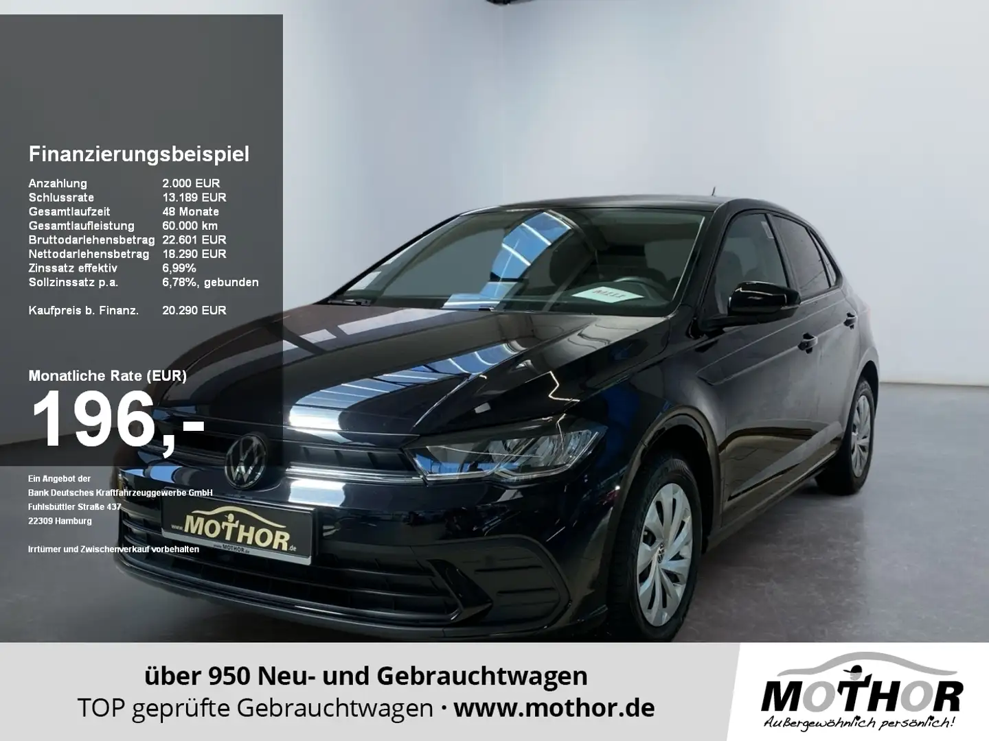 Volkswagen Polo VI Life 1.0 TSI ACC LED 2xKlima Virtual Negru - 1