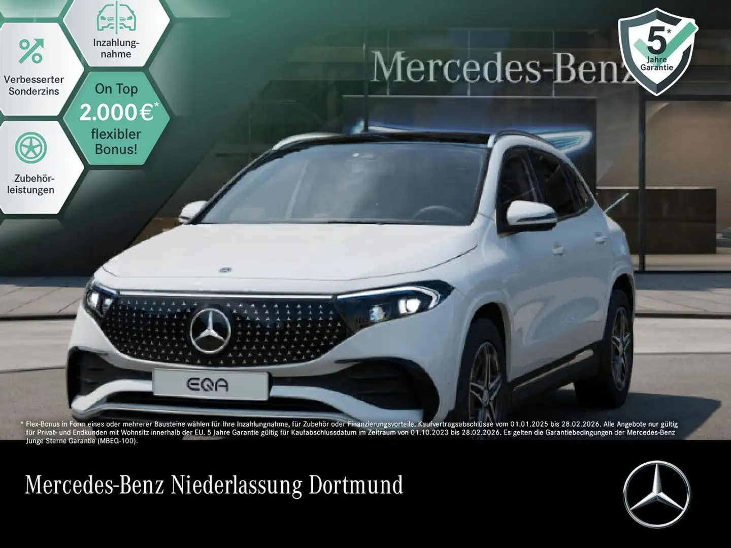 Mercedes-Benz EQA 250 AMG+ADVANCED+PANO+KAMERA+SPUR Weiß - 1