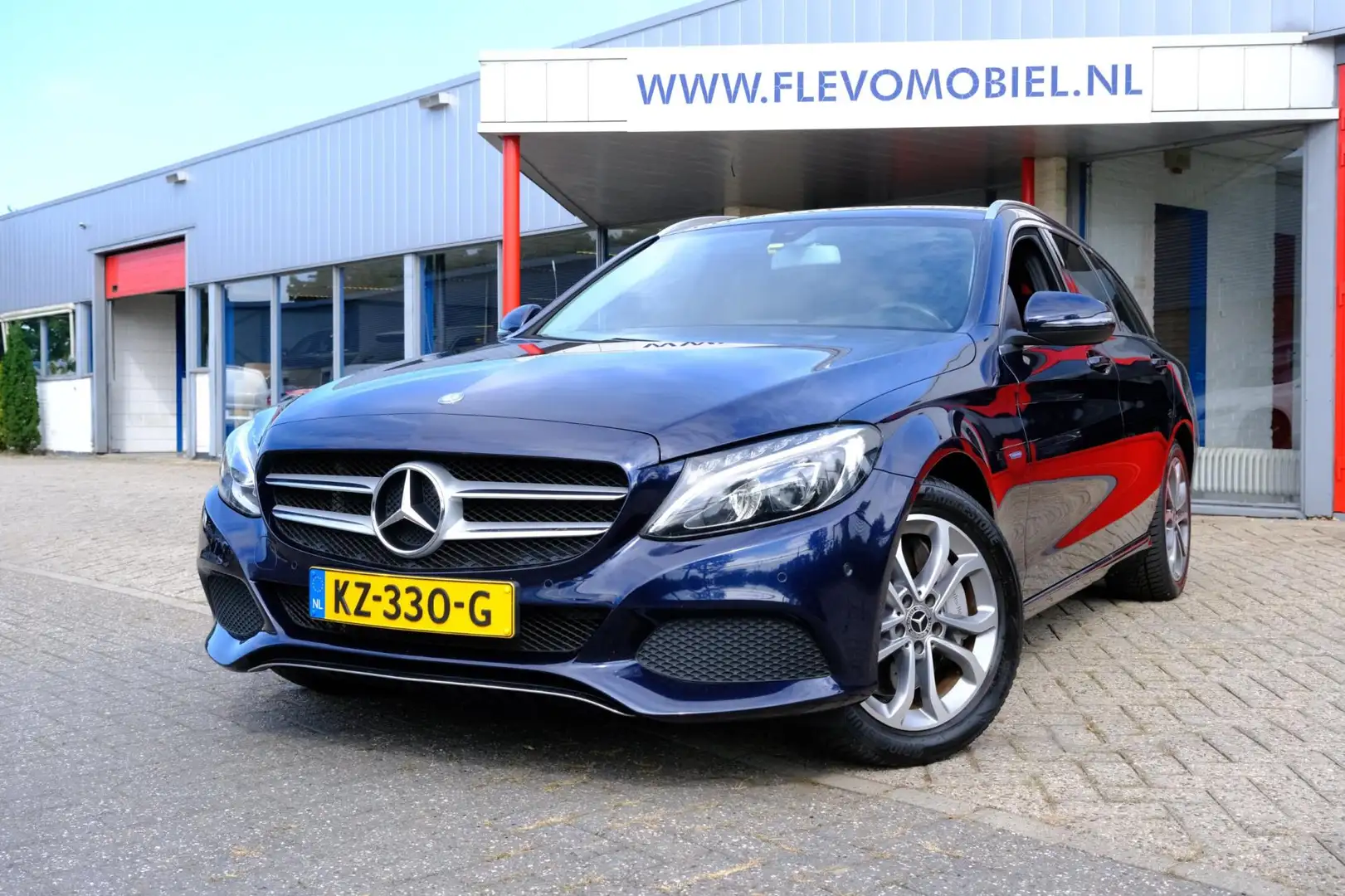 Mercedes-Benz C 350 Estate e Lease Edition Half Leder|Navi|Camera Blauw - 1