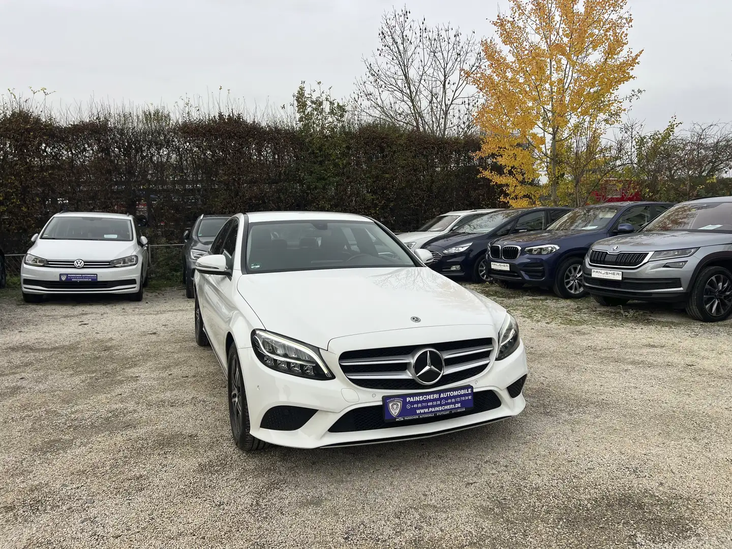 Mercedes-Benz C 200 d Limousine Avantgarde AHK+LEDER+NAVI+LED+1.HAND Weiß - 1