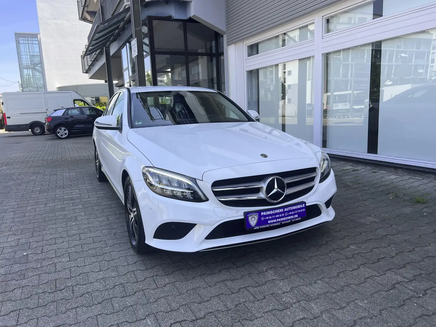 Mercedes-Benz C 200 d Limousine Avantgarde AHK+LEDER+NAVI+LED+1.HAND Bianco - 1