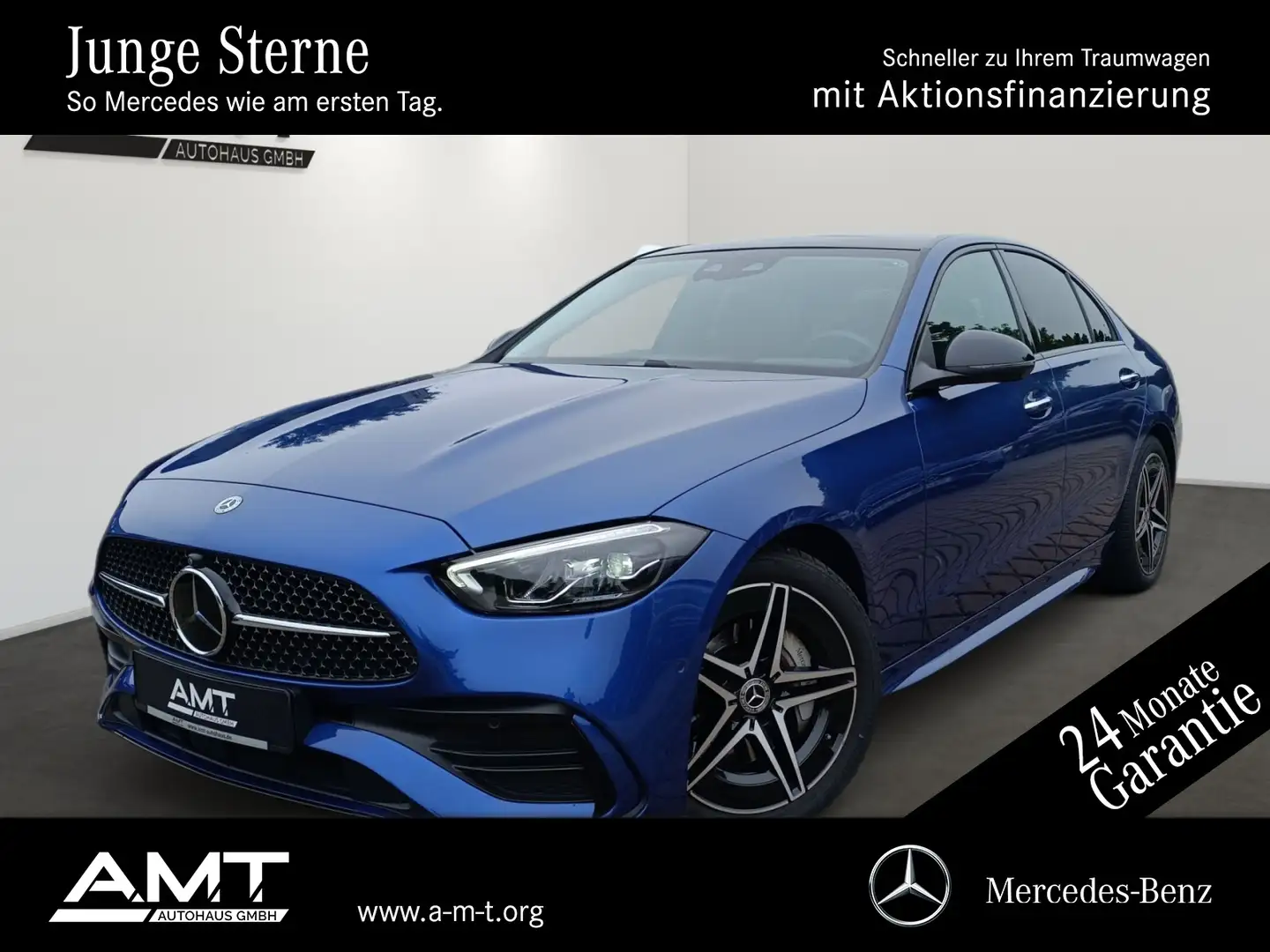 Mercedes-Benz C 200 C 200 AMG Advan.*Pano*FAP*Distronic*Keyless*360 Blau - 1