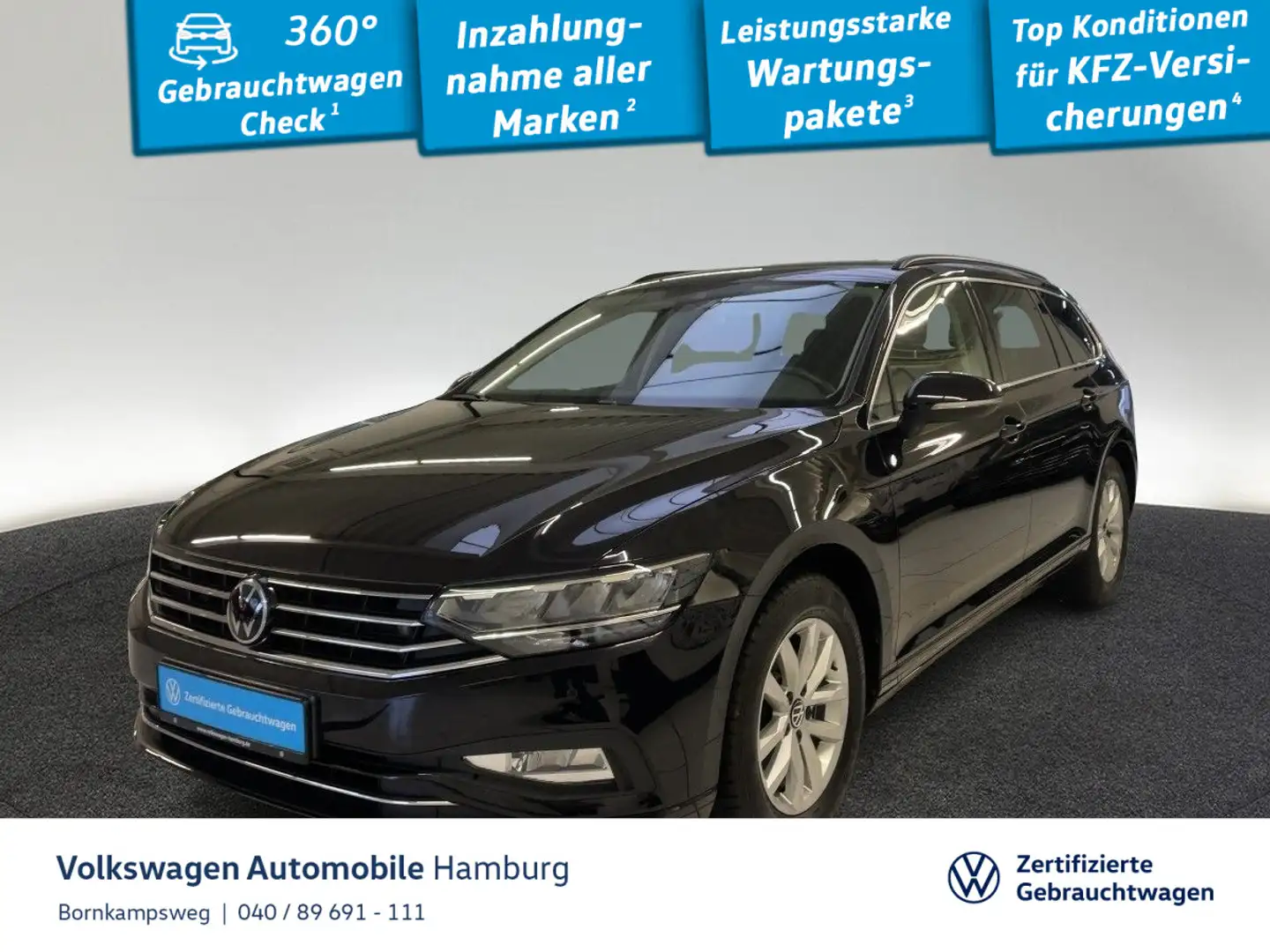 Volkswagen Passat Variant 1.5 TSI Business DSG Navi Kamera Schwarz - 1