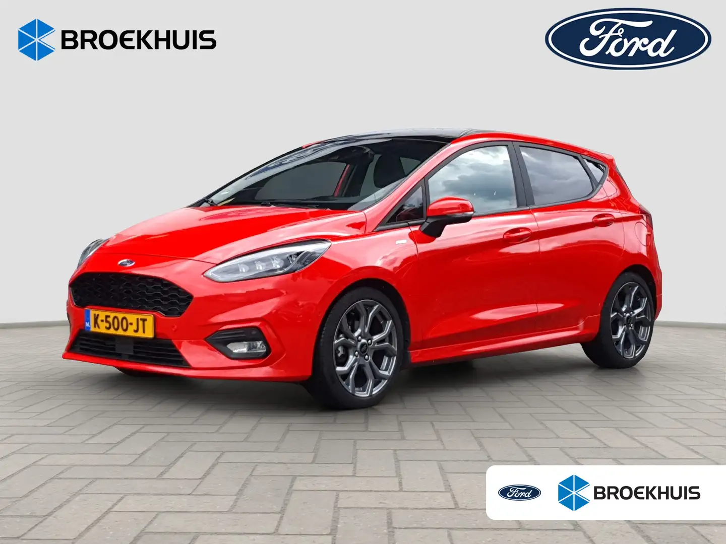 Ford Fiesta 1.0 Hybrid ST-Line X | Panoramadak | Winter Pack | Rood - 1