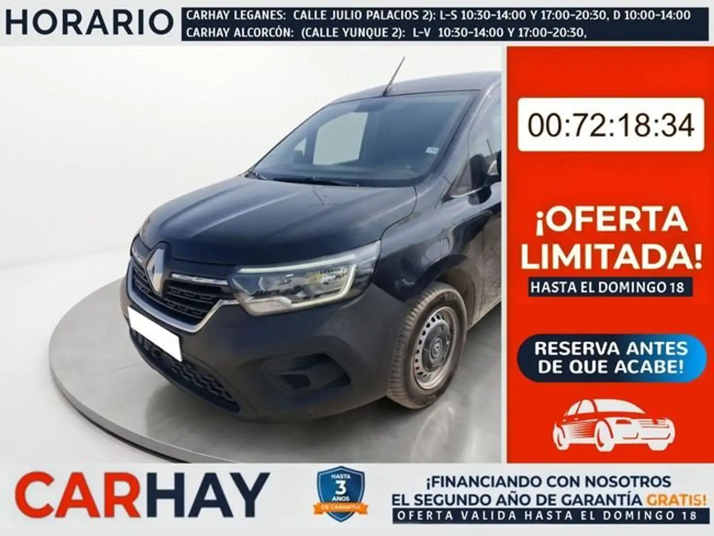 Renault Kangoo L1 1.5 BLUE DCI 70KW (95CV) Negro - 1