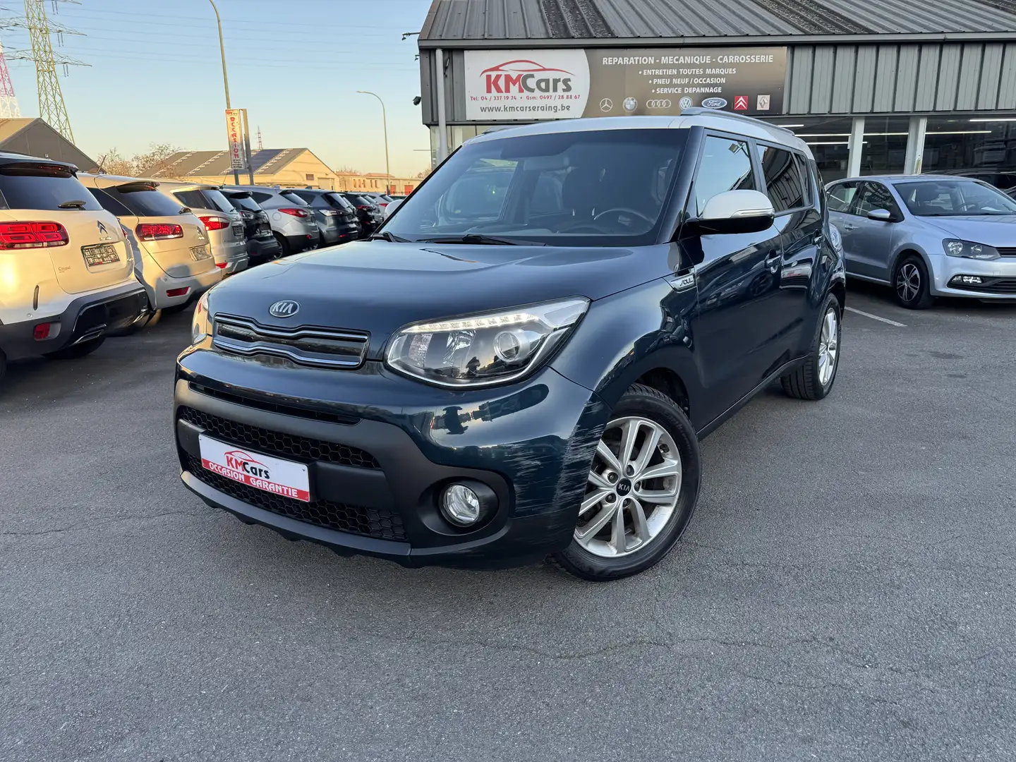 Kia Soul 1.6 CDRi / CLIMATISATION/CAMERA/JANTES/NAVIGATION Azul - 1