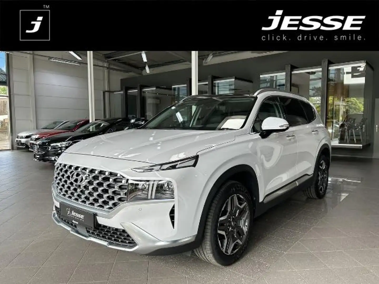 Hyundai SANTA FE 1.6 T-GDI Prime PHEV 4WD LED Krell Pano HUD Weiß - 1