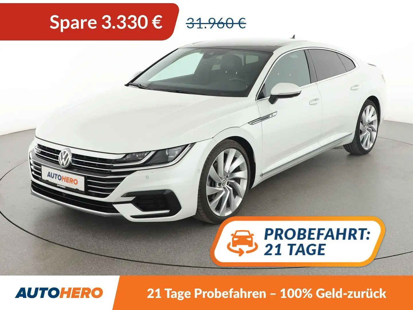 Volkswagen Arteon 2.0 TDI R-Line Aut.*NAVI*360*VC*LED* Bianco - 1