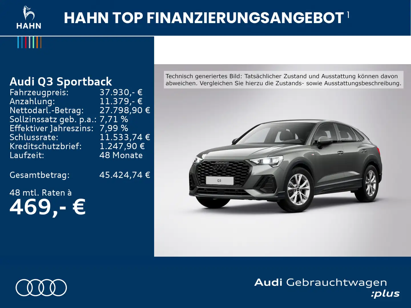 Audi Q3 35TFSI S-tronic S line Navi AHK CAM Grau - 2