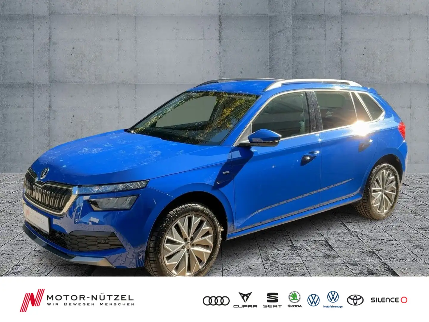 Skoda Kamiq 1.0 TSI CLEVER LED+APP+DAB+GRA+SHZ+PDC+RFK Blau - 1