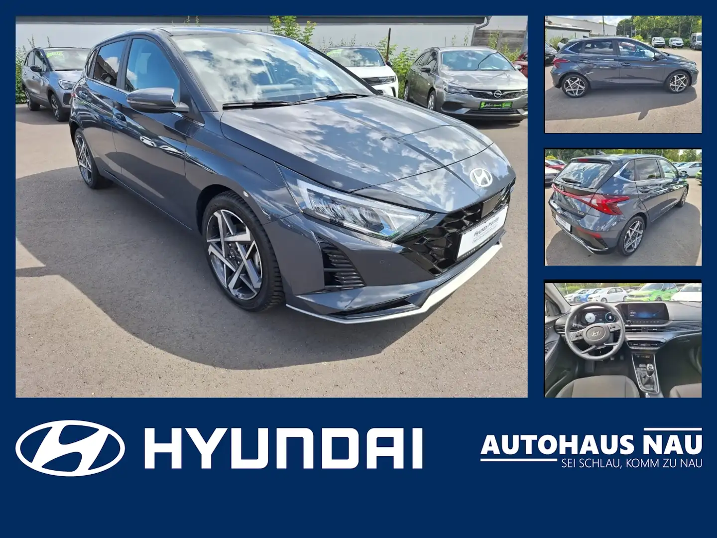 Hyundai i20 1.0 Turbo Prime Inspektionspaket BigDeal Grau - 1