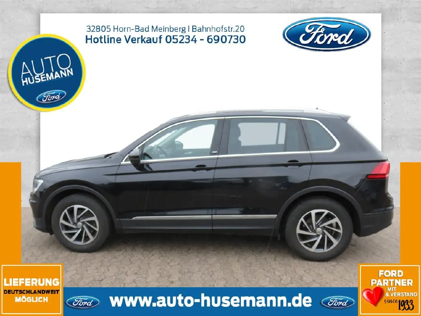 Volkswagen Tiguan Abstandstemp./schwenkb.AHK/PDC vo+hi Schwarz - 2