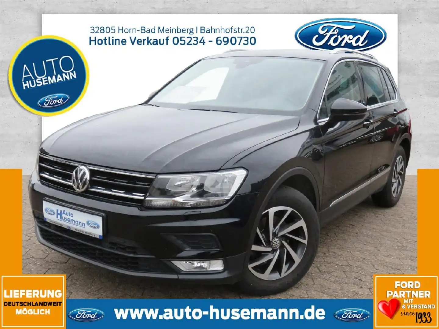 Volkswagen Tiguan Abstandstemp./schwenkb.AHK/PDC vo+hi Negro - 1