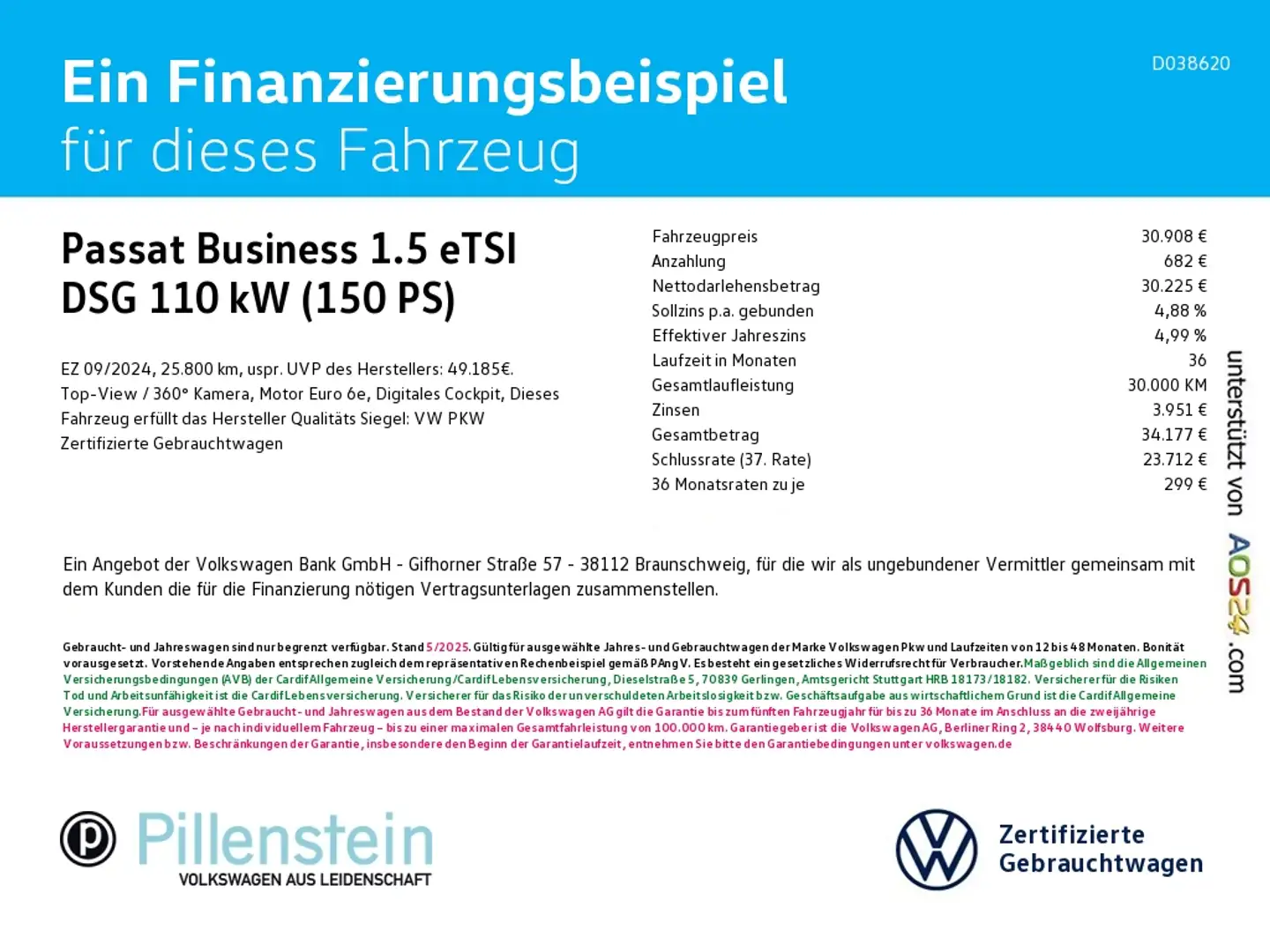 Volkswagen Passat Business 1.5 eTSI DSG IQ.DRIVE AHK APP-C. Schwarz - 2