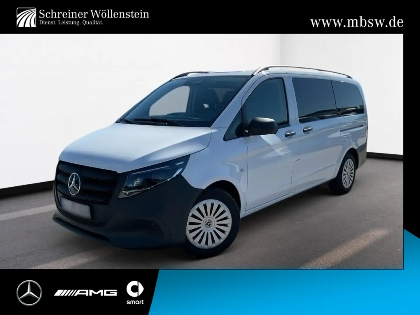 Mercedes-Benz Vito 124 CDI Tourer PRO Lang *AHK*AUT*Navi*Distr Blanc - 1