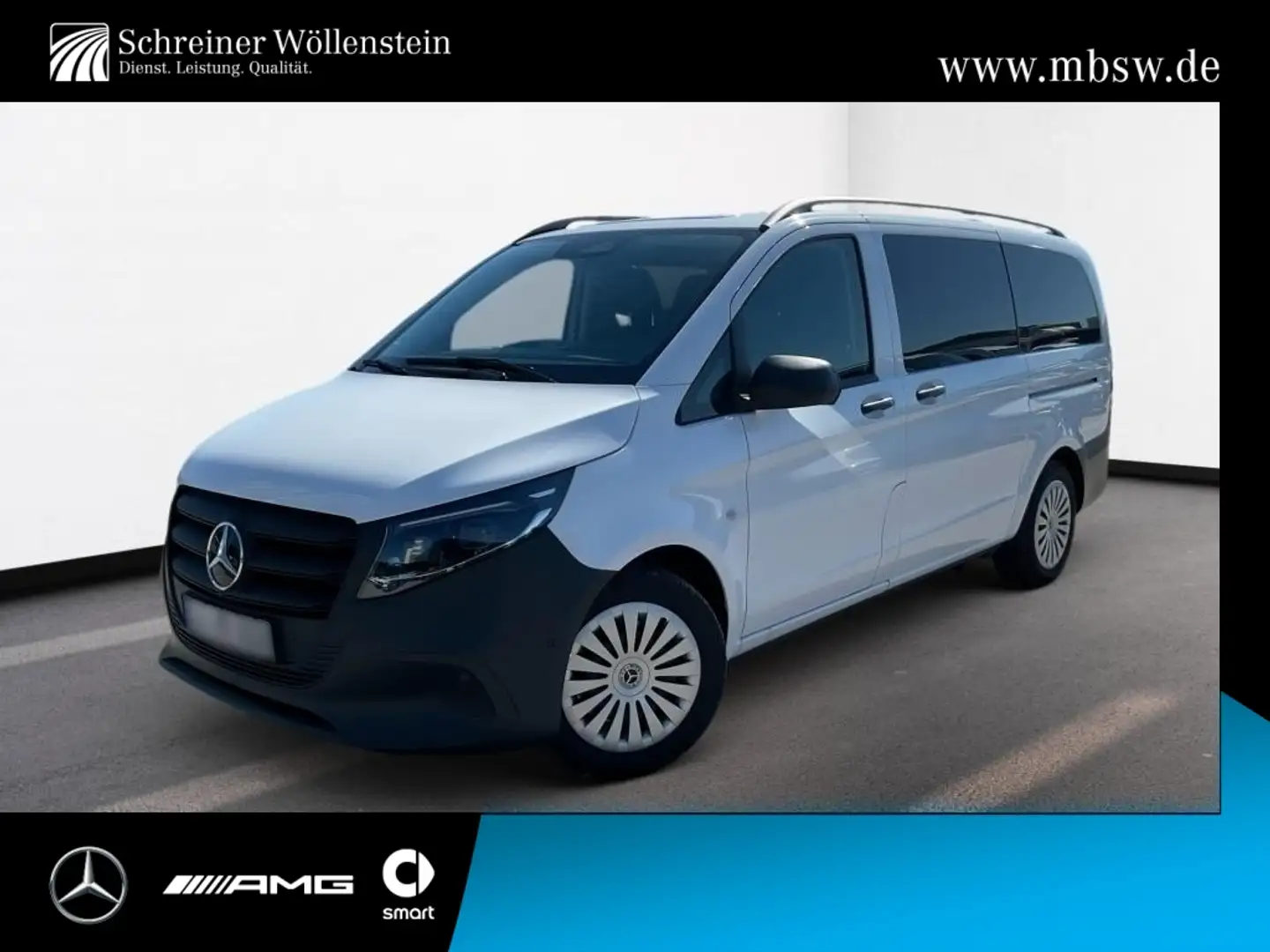 Mercedes-Benz Vito 124 CDI Tourer PRO Lang *AHK*AUT*Navi*Distr Blanc - 1