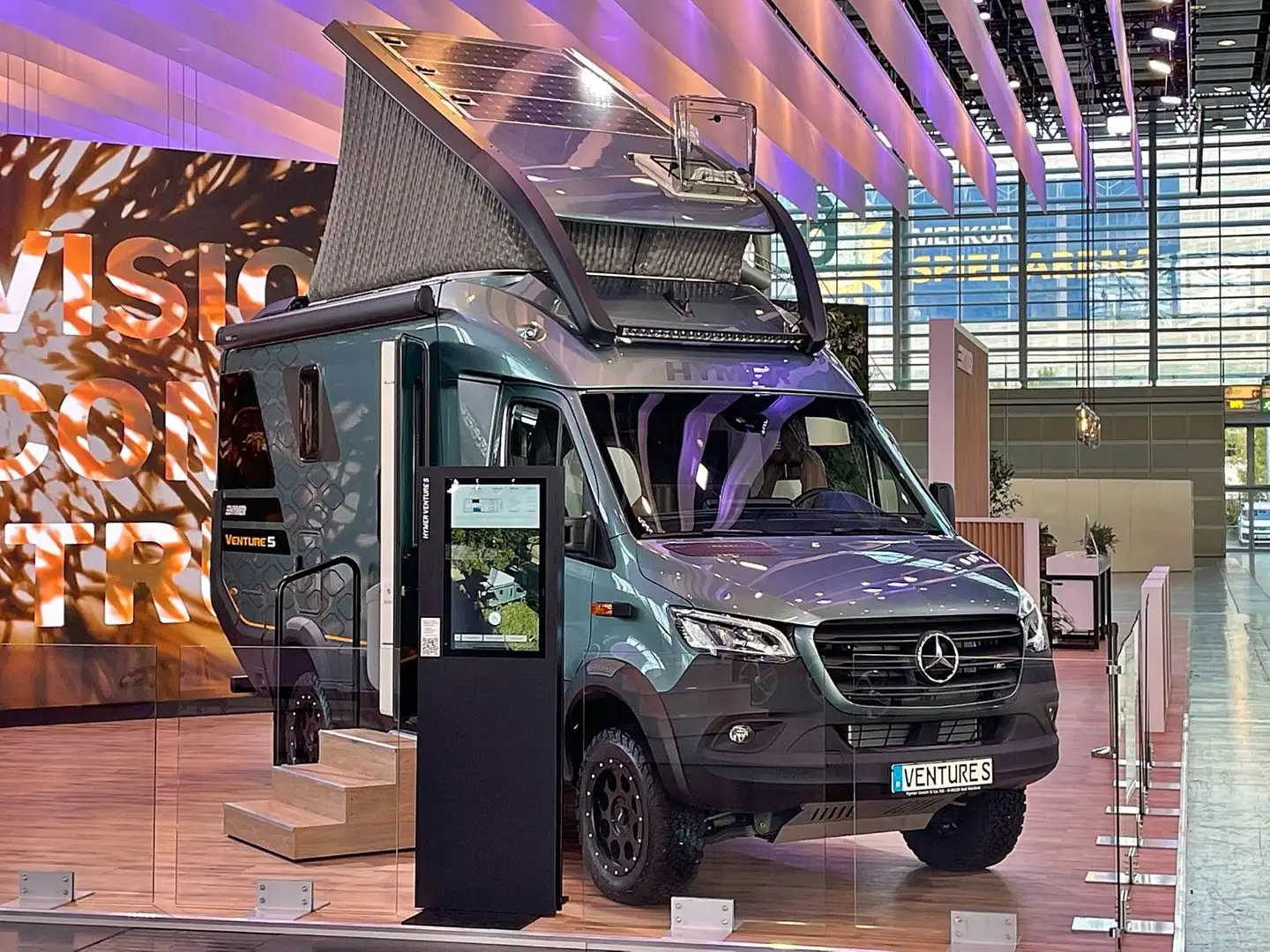 Mercedes-Benz Venture S 4x4*Solar*Klima*AHK*TV/Beamer*VOOLL* Grün - 2