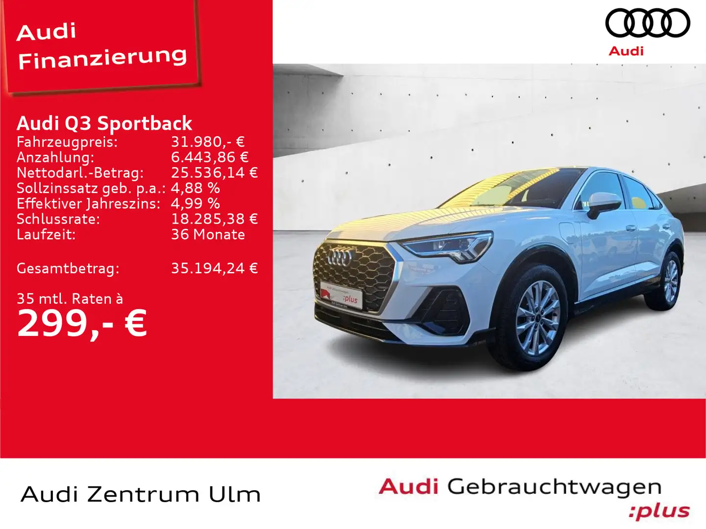 Audi Q3 45 TFSI e S tronic AHK LED NAVI KAM Bianco - 1