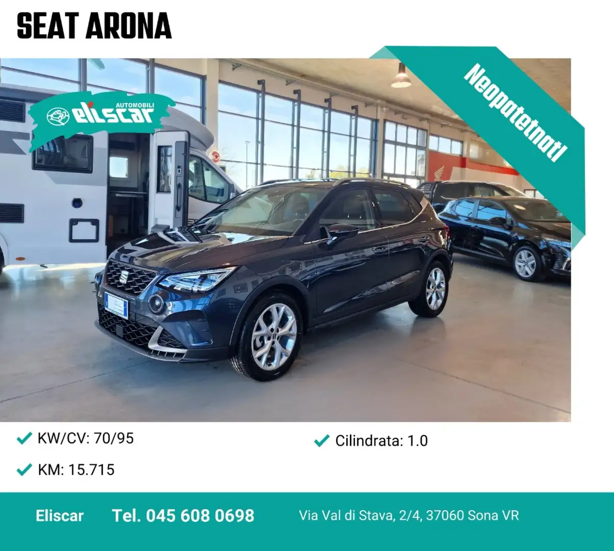 SEAT Arona 1.0 EcoTSI FR Gris - 1