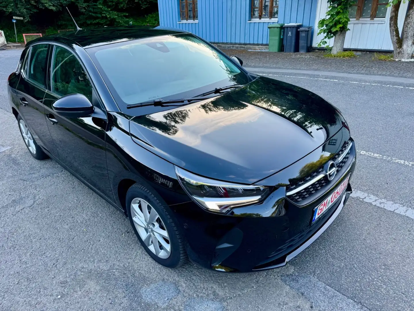 Opel Corsa F Elegance Aut.NaviLederFullLedGarantiPdc Schwarz - 2