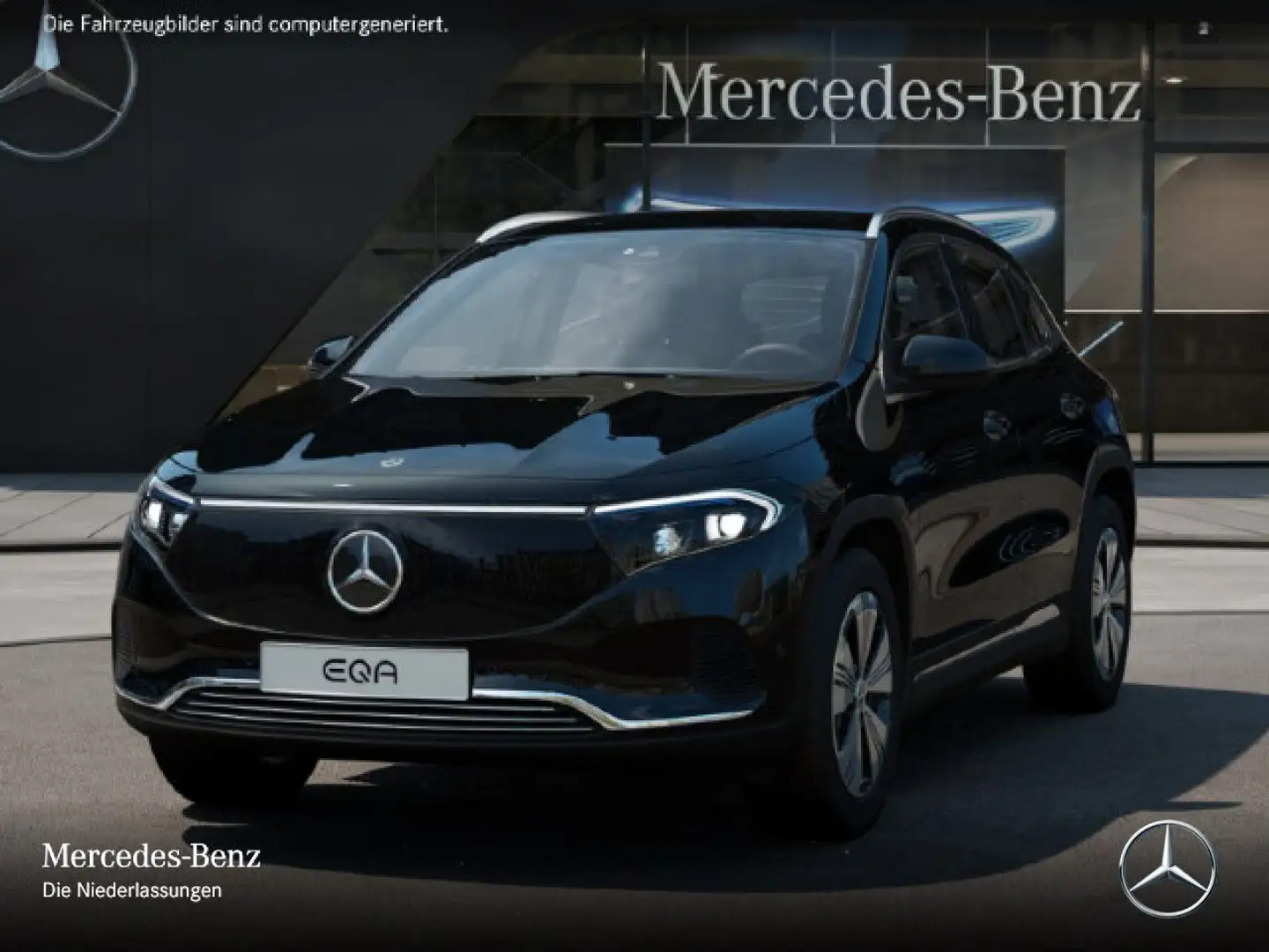 Mercedes-Benz EQA 300 4M PROG+ADVANCED+KAMERA+SPUR Noir - 2