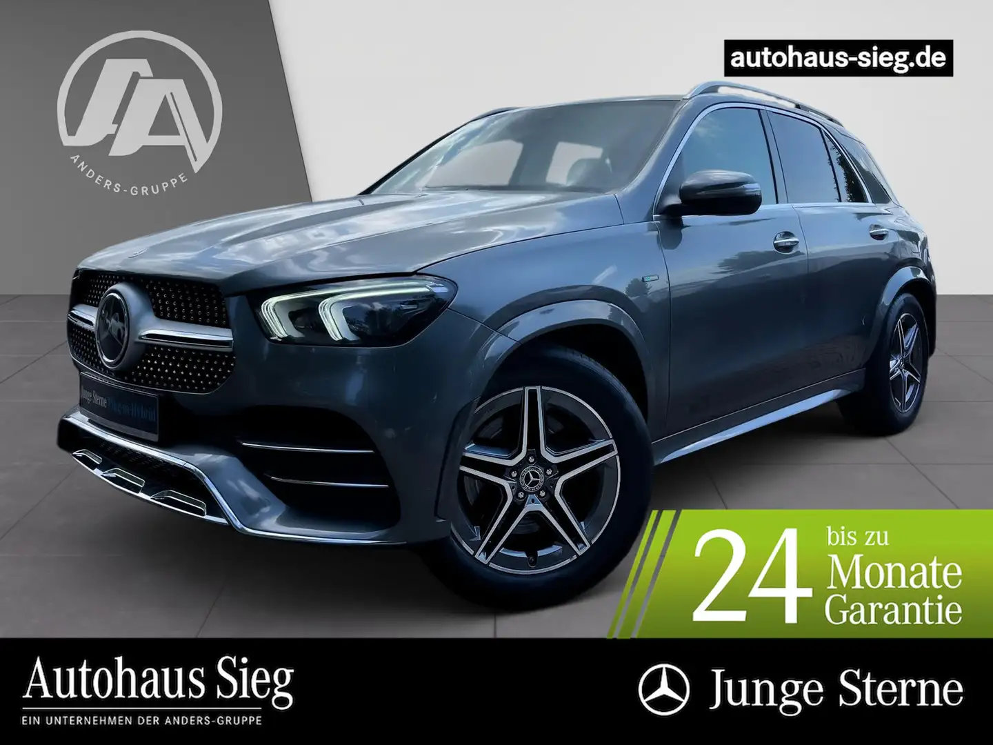 Mercedes-Benz GLE 350 de 4M AMG+Pano+Burm+Distr+HUD+AIR+M-BEAM Grey - 1