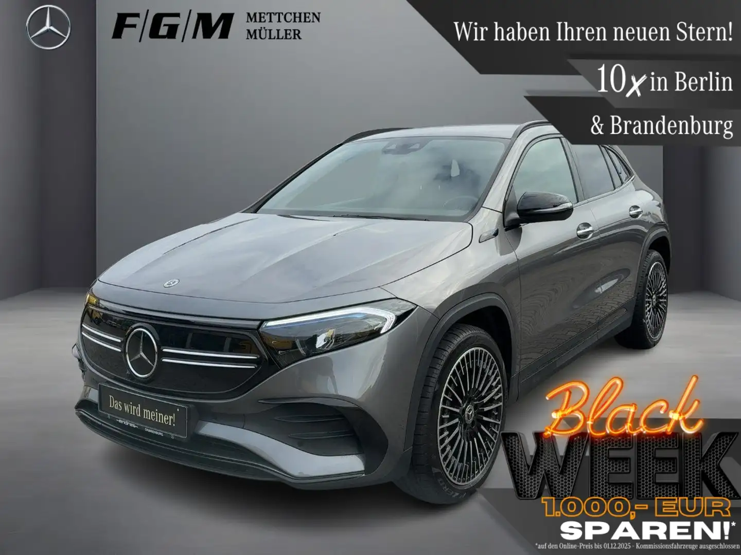 Mercedes-Benz EQA 250 AMG Line KeyGo|TWA|Night|Sitzhz|Kam|LED Grau - 1