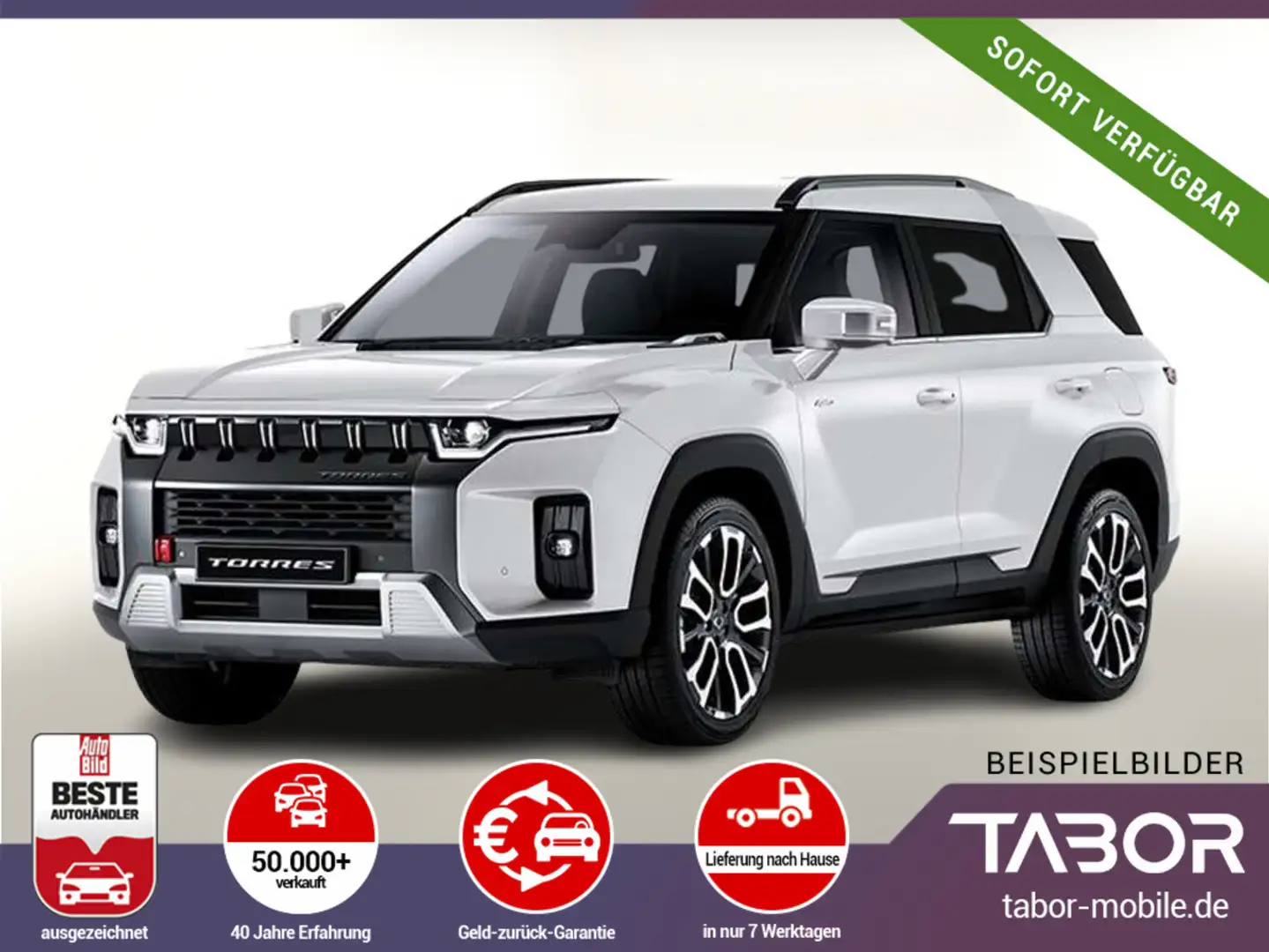 KGM Torres 1.5 T-GDi 163 LED Kam PDC 9"-DAB CarPlay Weiß - 1