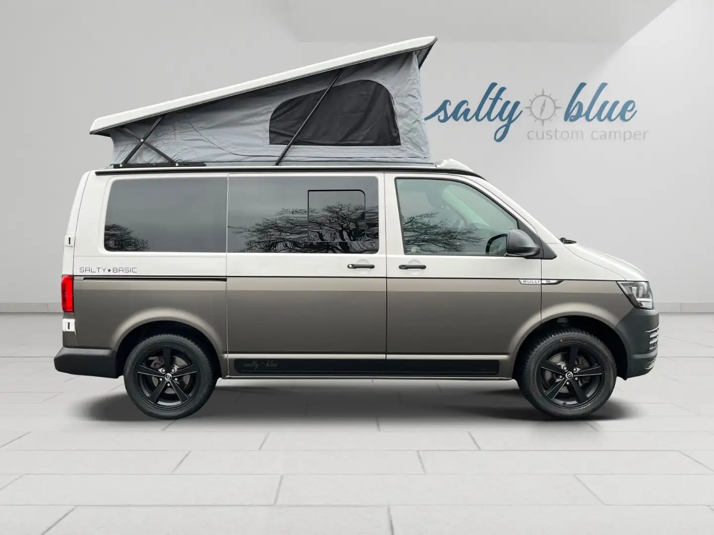 Volkswagen T6 Salty Blue Basic Neuausbau, Dach,  T6 Bulli Wit - 1
