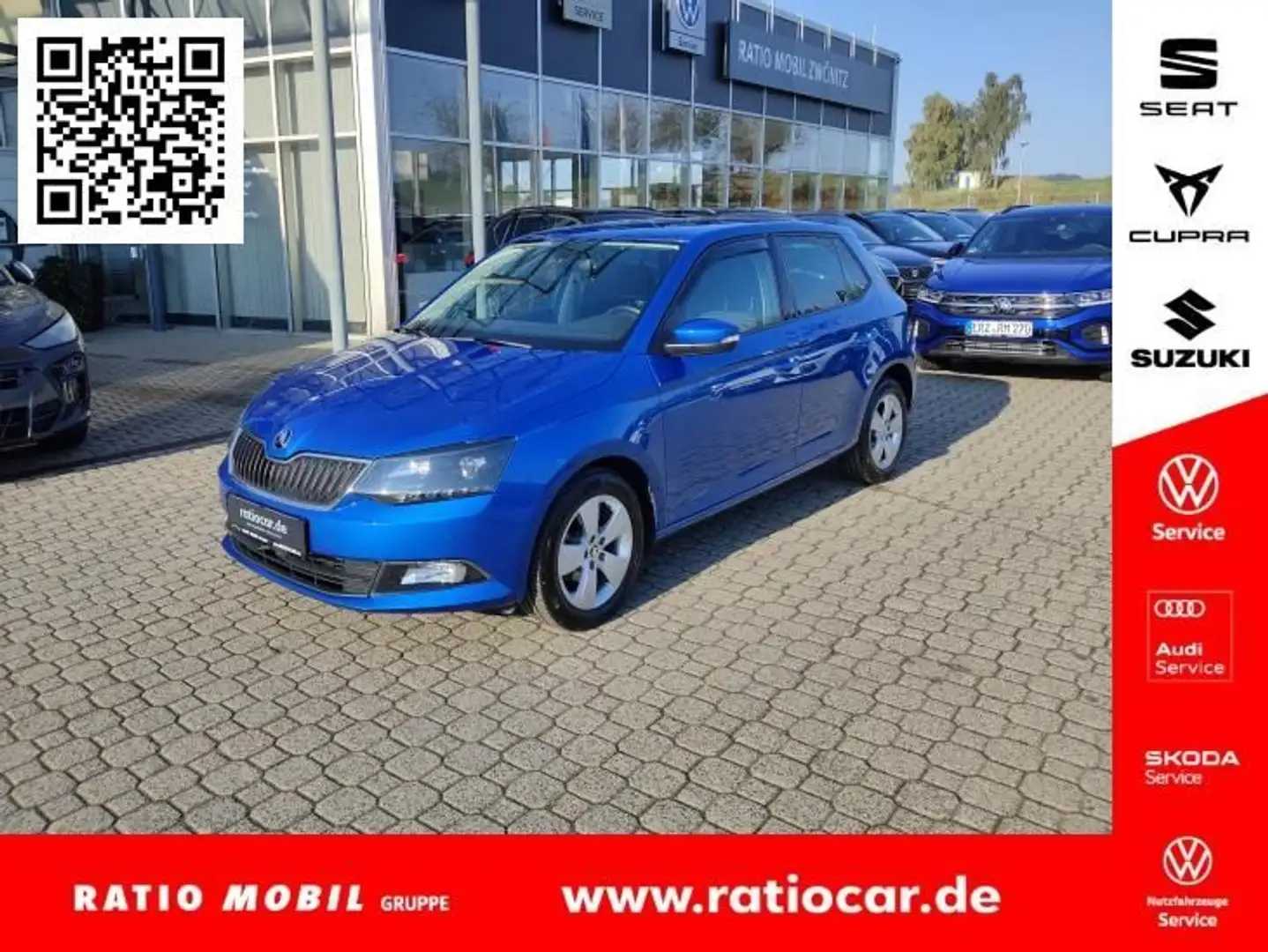Skoda Fabia FABIA STYLE GREEN TEC 1.0 TSI EPH SITZHZG. AHZV Bleu - 1