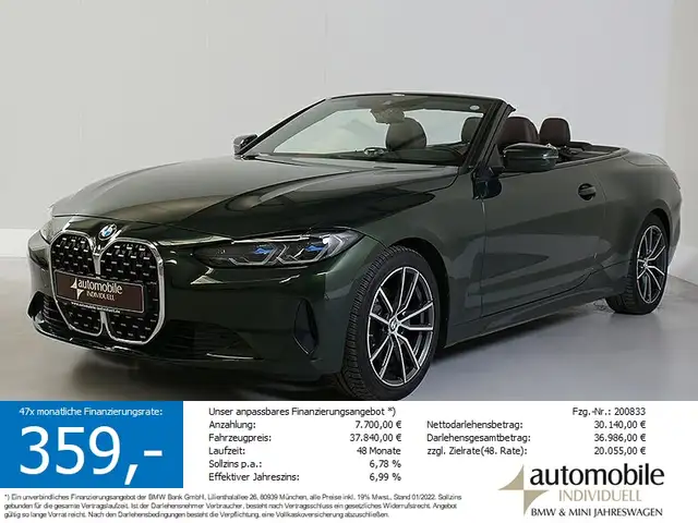 BMW 420 i Cabrio LiveCockpit Lenkradheiz.HiFi Laser