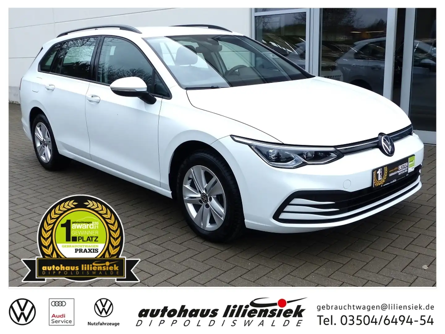 Volkswagen Golf Variant 8 Variant 2.0 TDI Life *LED*PDC*Navi* Blanc - 1