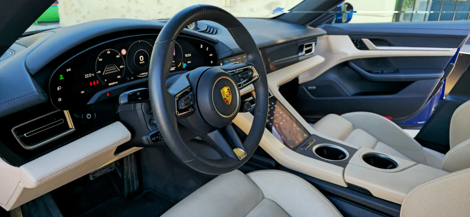 Porsche Taycan Taycan 4S 571 ch avec batterie performance plus Bleu - 2